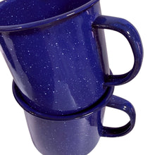 Load image into Gallery viewer, True Vintage Blue Speckled Camp Mug &amp; Bowl Set of 4

