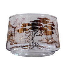 Load image into Gallery viewer, Mid-Century Culver Style Gold Fade Cherry Blossoms Ice Bucket
