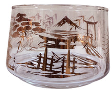Load image into Gallery viewer, Mid-Century Culver Style Gold Fade Cherry Blossoms Ice Bucket
