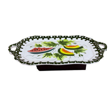 Load image into Gallery viewer, Vintage Italy Hand Painted Melons Serving Platter
