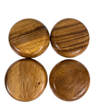Load image into Gallery viewer, Vintage Mid-Century Monkey Pod Wood Snack Bowls Set of 4
