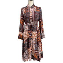 Load image into Gallery viewer, Nanette Lepore Patchwork Midi A-line Dress Size 2
