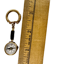 Load image into Gallery viewer, 60s 70s Copper Compass Keychain Made in France

