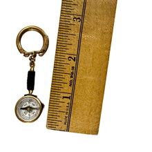 Load image into Gallery viewer, 60s 70s Copper Compass Keychain Made in France
