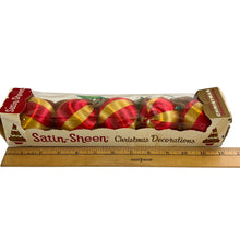 Load image into Gallery viewer, Vintage Satin Sheen Unbreakable Christmas Balls Ornament Decoration Lot

