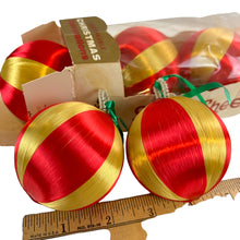 Load image into Gallery viewer, Vintage Satin Sheen Unbreakable Christmas Balls Ornament Decoration Lot

