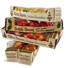 Load image into Gallery viewer, Vintage Satin Sheen Unbreakable Christmas Balls Ornament Decoration Lot
