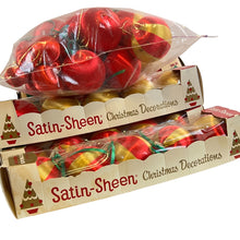 Load image into Gallery viewer, Vintage Satin Sheen Unbreakable Christmas Balls Ornament Decoration Lot
