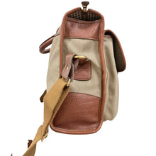 Load image into Gallery viewer, Vintage Ghurka No 17 The Satchel Canvas Leather Messenger Bag w Strap
