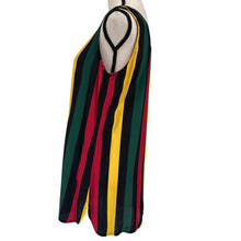 Load image into Gallery viewer, Vintage Mondi Bold striped Tunic Tank Top Size  Medium
