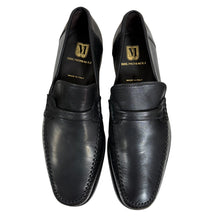 Load image into Gallery viewer, Vintage 90s Bruno Magli Black Leather Loafers Size 9.5
