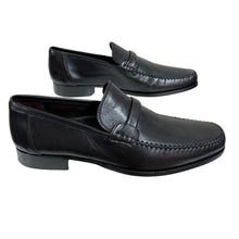 Load image into Gallery viewer, Vintage 90s Bruno Magli Black Leather Loafers Size 9.5

