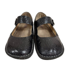 Load image into Gallery viewer, Alegria Black Floral Leather Mary Jane Size 39 US/9-9.5
