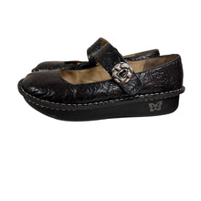 Load image into Gallery viewer, Alegria Black Floral Leather Mary Jane Size 39 US/9-9.5
