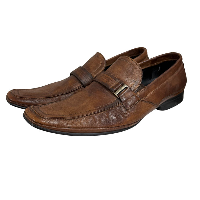Kenneth Cole Cognac Leather Loafers 8.5