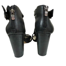 Load image into Gallery viewer, Vince Camuto Black Peep Toe Block Heel Peep Toe Size 6.5
