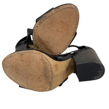 Load image into Gallery viewer, Vince Camuto Black Peep Toe Block Heel Peep Toe Size 6.5
