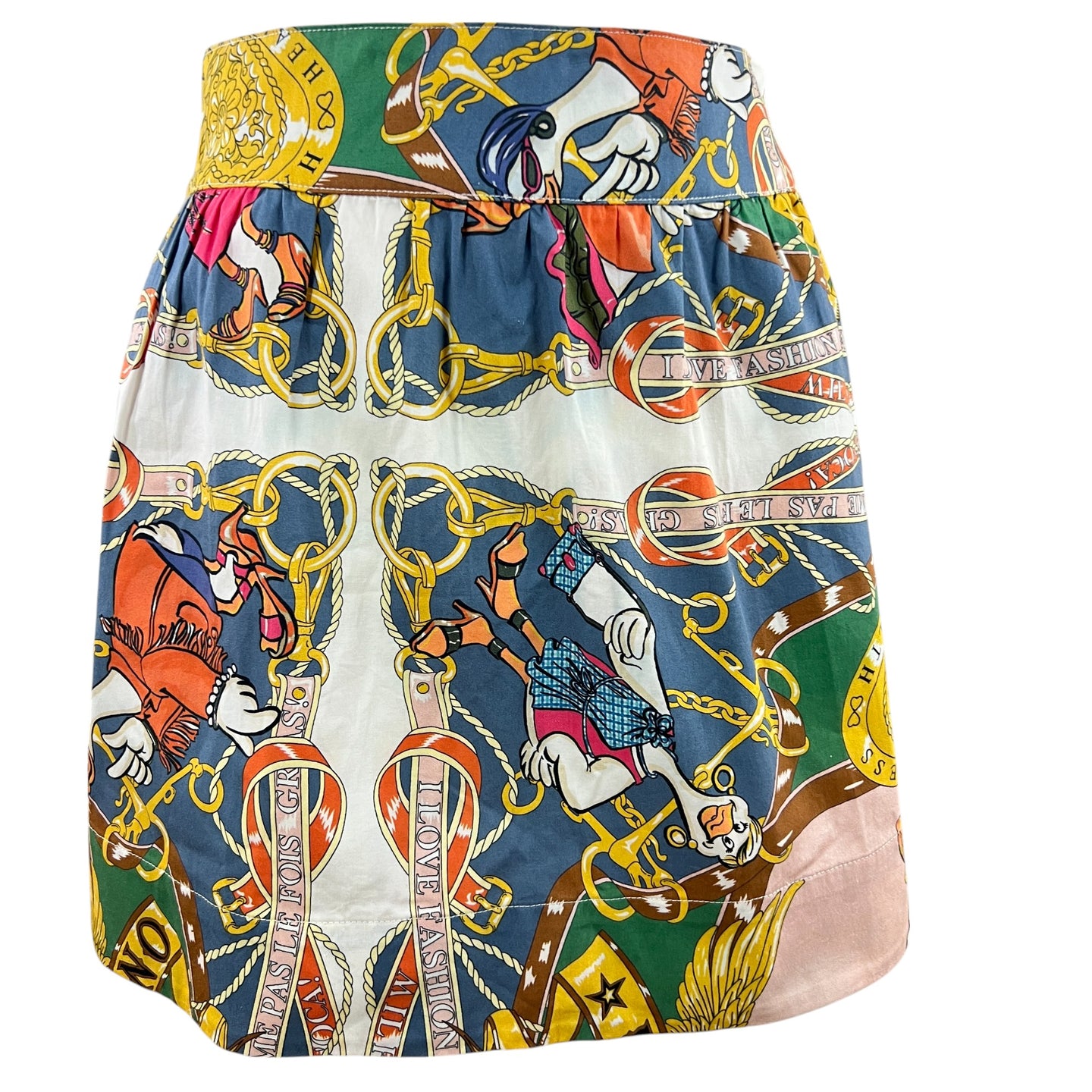 Love Moschino Hip Hop Ducks Mini Skirt Size 6 