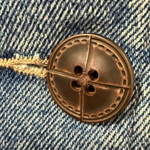 Load image into Gallery viewer, Vintage 90s Denim Chore Jacket Button Front Size Medium
