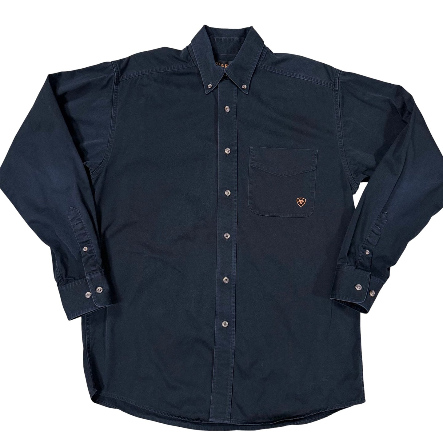 Ariat Button-Down Western Work Shirt – Black – Size S