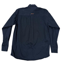 Load image into Gallery viewer, Ariat 100 Cotton Black Button Down Western Wear Shirt Size S
