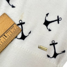 Load image into Gallery viewer, Tommy Hill Nautical Anchor Cardigan Sweater Size M
