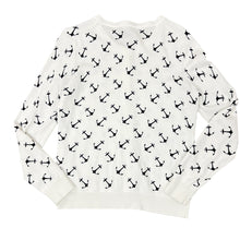 Load image into Gallery viewer, Tommy Hill Nautical Anchor Cardigan Sweater Size M
