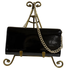 Load image into Gallery viewer, Y2K Vivienne Westwood Black Patent Leather Orb Logo Chain Wallet

