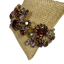 Load image into Gallery viewer, 60s Juliana Style Amethyst &amp; Aurora Borealis Statement Bracelet
