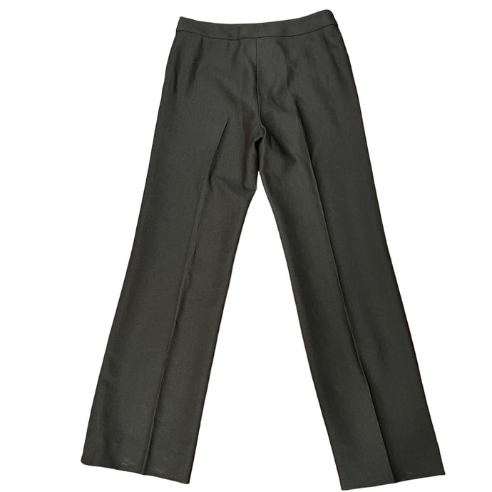 Oscar de la Renta High Rise Flat Front Trousers - Size 10 
