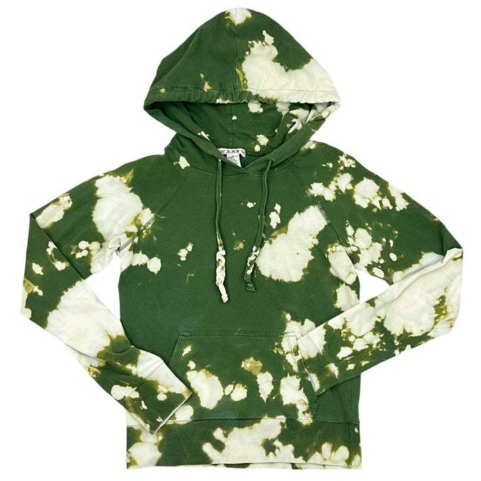 Y2K Green Tie Dye Hoodie Size Small