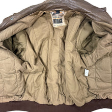Load image into Gallery viewer, New Zealand Outback VTG 90s Brown Leather Bomber Jacket Medium
