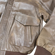 Load image into Gallery viewer, New Zealand Outback VTG 90s Brown Leather Bomber Jacket Medium
