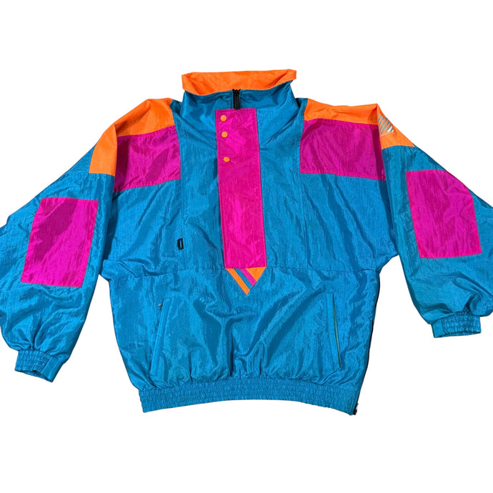 Sunbuster 80s Colorblock Pullover Ski Jacket XL