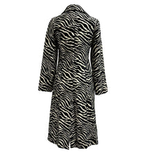 Load image into Gallery viewer, Three Sisters VTG Zebra Print Single Breasted Coat Size Small Made in USA
