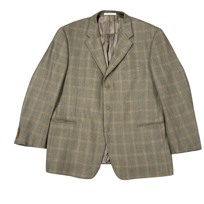 Joseph Abboud Wool Windowpane Sport Coat Blazer Size 46R