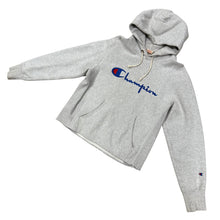 Load image into Gallery viewer, 2010s Champion Reverse Weave Embroidered Logo Hoodie Gray Medium
