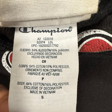 Load image into Gallery viewer, 2010s Champion Reverse Weave All Over C Logo Black Hoodie Small
