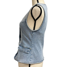 Load image into Gallery viewer, V-Neck Denim Vest Y2K Revival Size Small
