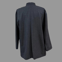 Load image into Gallery viewer, Vintage 90s Company Ellen Tracy Charcoal Pinstripe Wool Pant Suit Tunic Jacket
