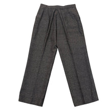 Load image into Gallery viewer, Vintage 80s Brown Houndstooth High Waist Pleated Trousers ILGWU Made in USA
