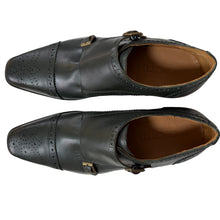 Load image into Gallery viewer, Girotti Handcrafted Monk Strap Italian Leather Shoes Size 43 (US 10)
