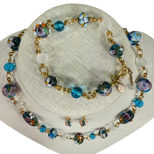 Load image into Gallery viewer, Vintage 1990s Murano Lampwork Glass Demi Parure Necklace Set Made in Italy
