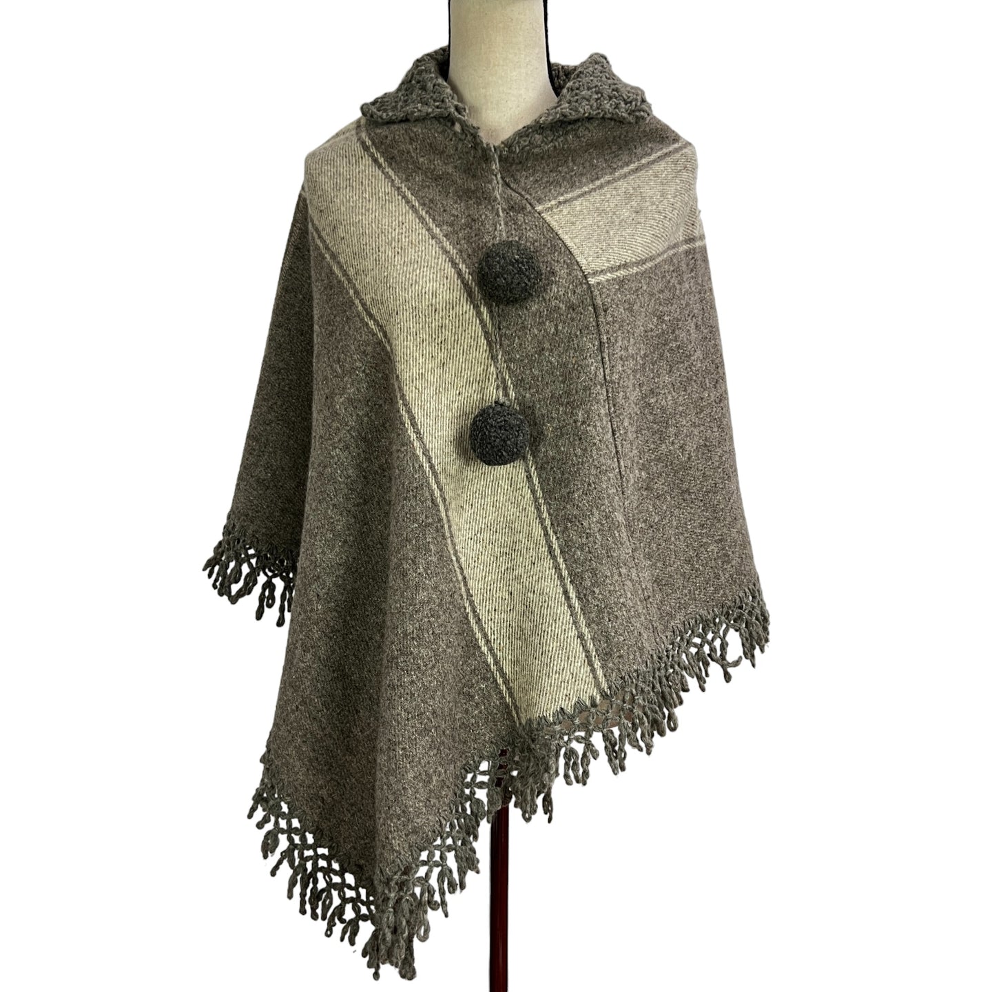 Vintage Wool Women Shawl Size Small 