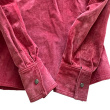 Load image into Gallery viewer, Pink 90s Suede Jacket Size Small
