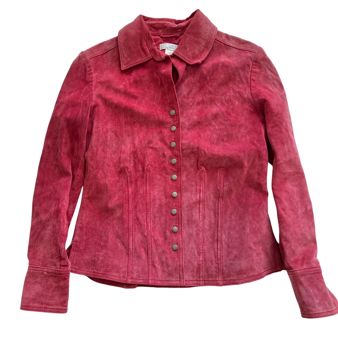 Pink 90s Suede Jacket Size Small