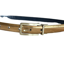 Load image into Gallery viewer, Vintage Thin Gold Belt Size Large
