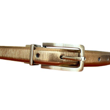 Load image into Gallery viewer, Vintage Thin Gold Belt Size Large
