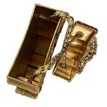 Load image into Gallery viewer, 80s–90s Beaded Santa Crossbody Purse
