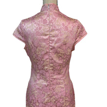 Load image into Gallery viewer, Vintage Pink Brocade QiPao Dress Medium
